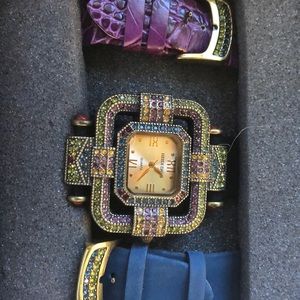 Heidi Daus watch with band change set.